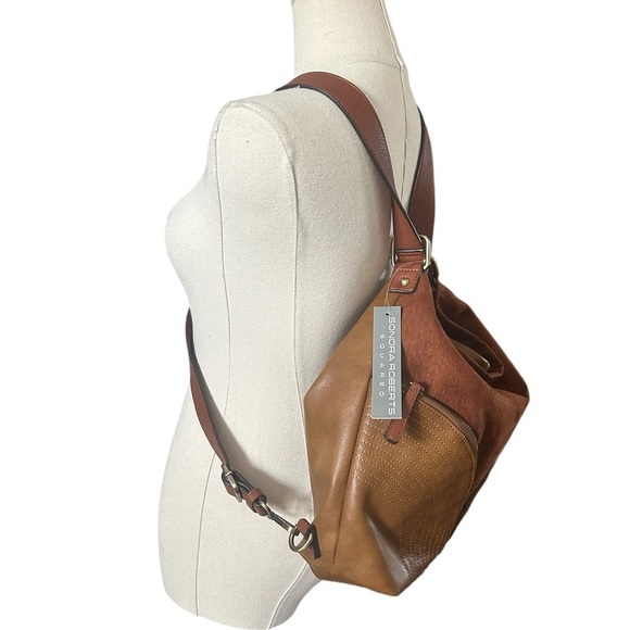 NWT 2 BAGS by SONDRA ROBERTS Convertible Hobo Backpack & Removable Clutch Insert - Picture 7 of 12